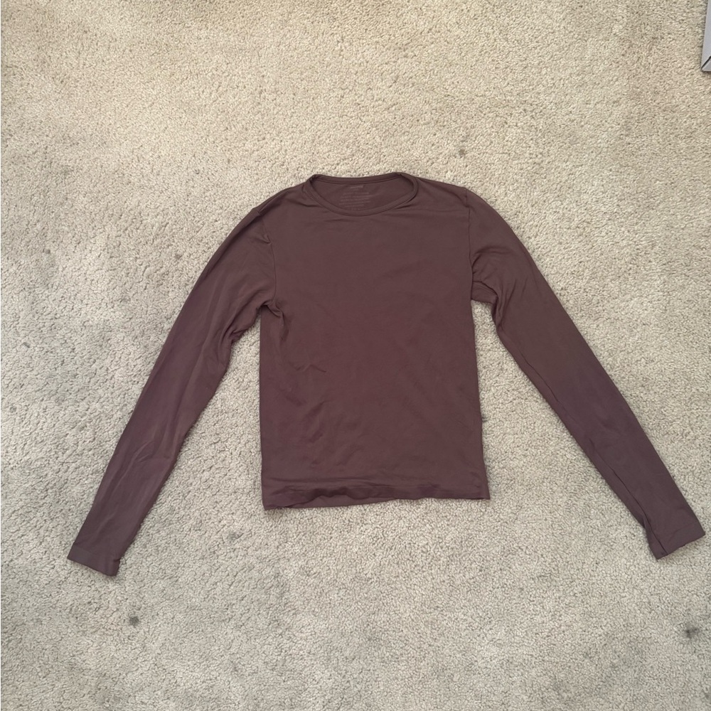 SKIMS SOFT SMOOTHING SEAMLESS LONG SLEEVE T-SHIRT M